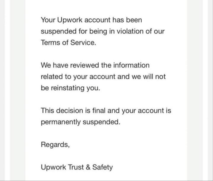Upwork Account Suspension How To Reinstate? TechToWords
