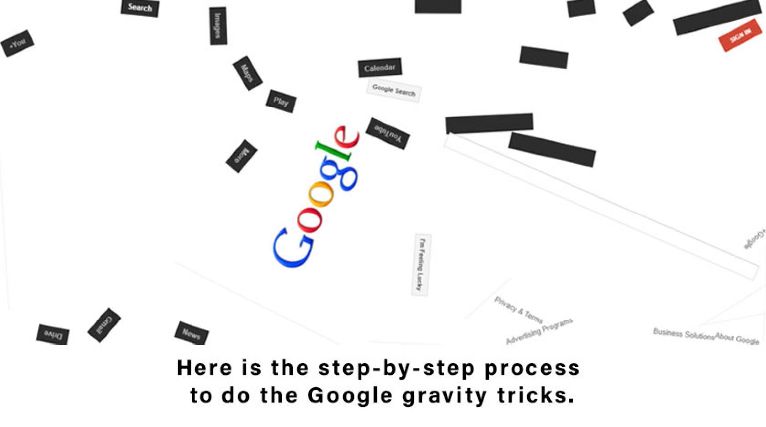 Google Gravity What Is It And How To Do Google Gravity Tricks?