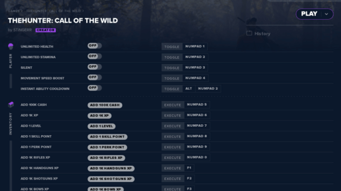 The Hunter Call Of The Wild Cheats [Full List] TTP
