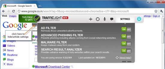 BitDefender TrafficLight
