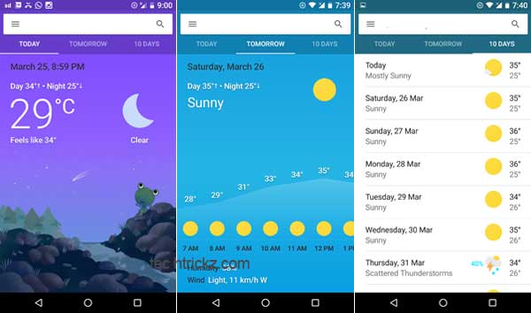 How to Get Google Now Weather Card Widget on Homescreen techtrickz