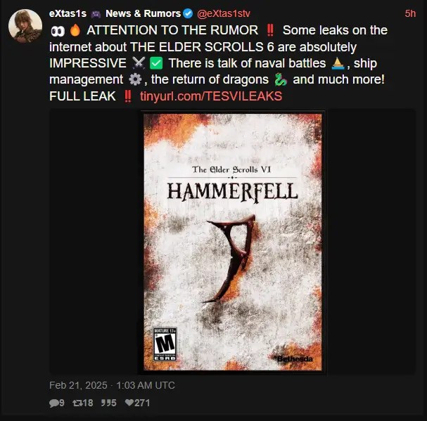 The Elder Scrolls 6 Hammerfell Leak Reveals Dragons, Naval Battles, and More - Techtroduce