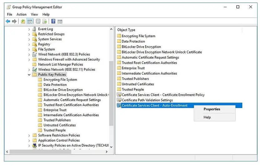 Issue & Auto enroll Client Authentication Certificate for SCCM Clients Techuisitive