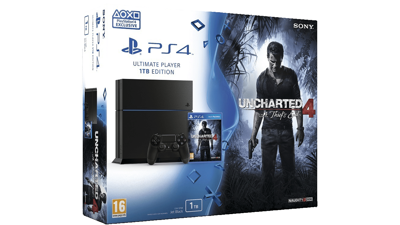 Playstation 4 1TB + Uncharted 4 Techulair