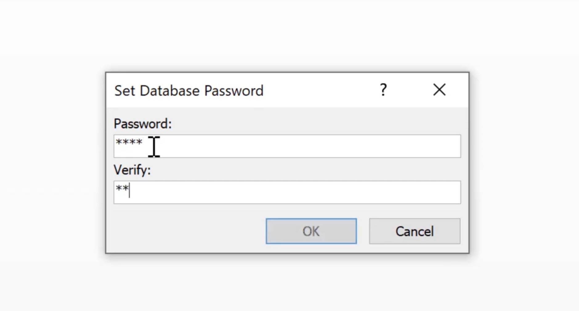 Microsoft Access 2016 Create, encrypt and decrypt a database Tech