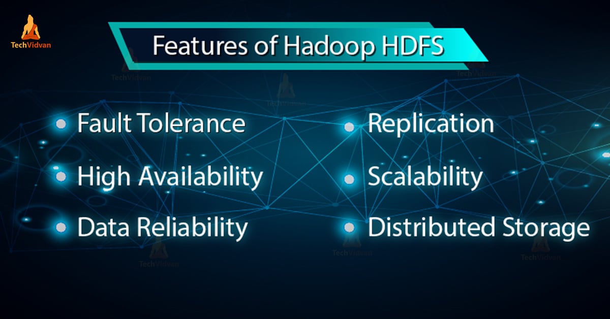 Top 6 Features of HDFS A Hadoop HDFS Tutorial TechVidvan