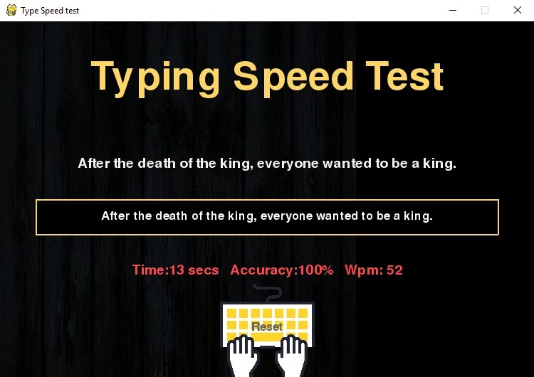 Python Project on Typing Speed Test Build your first game in Python
