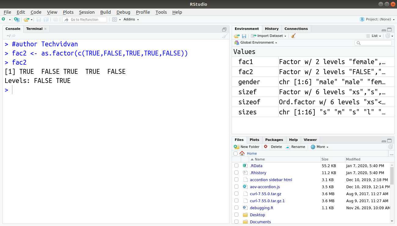 R Factors Operating on Factors and Factor Levels TechVidvan