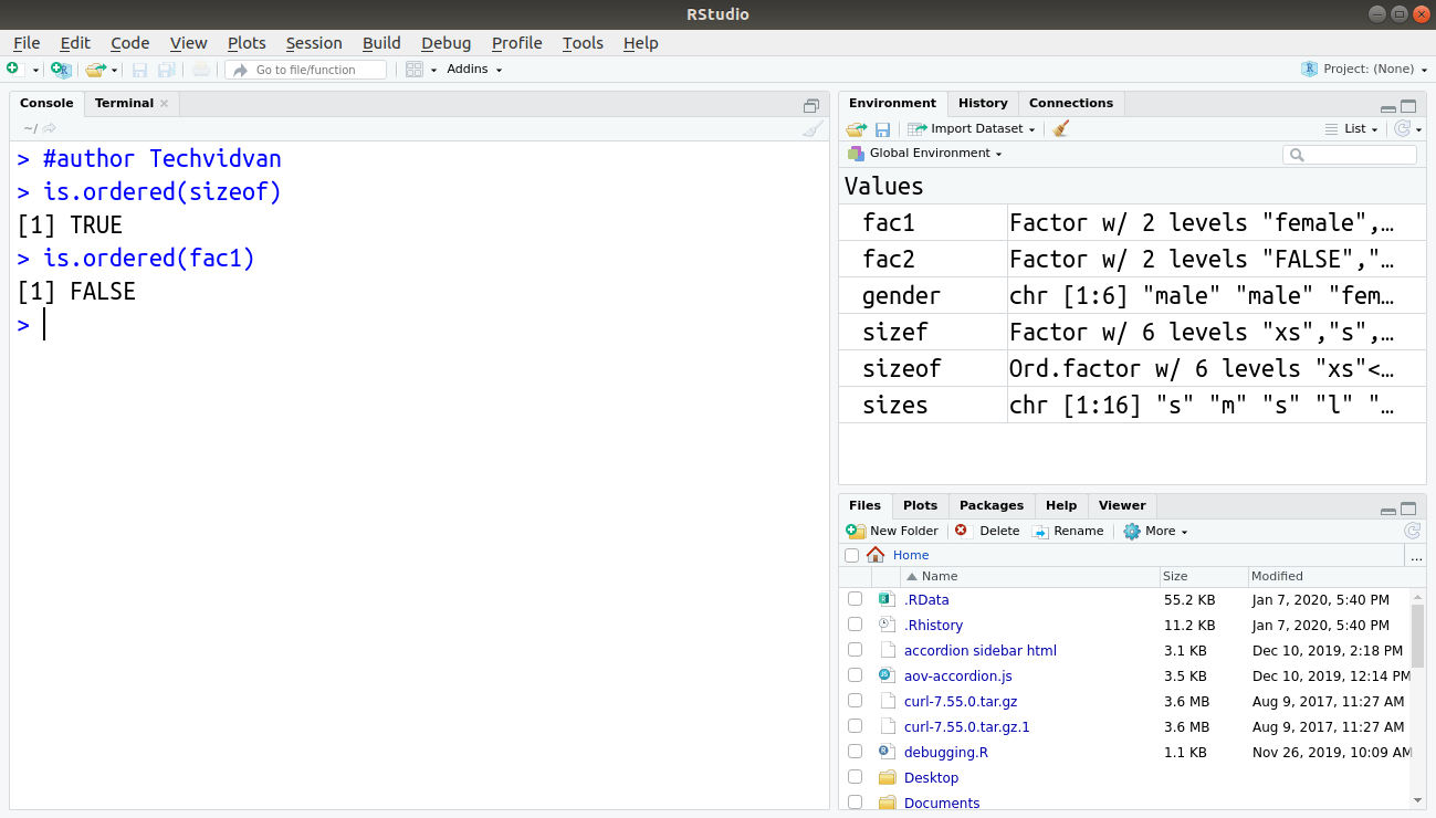 R Factors Operating on Factors and Factor Levels TechVidvan