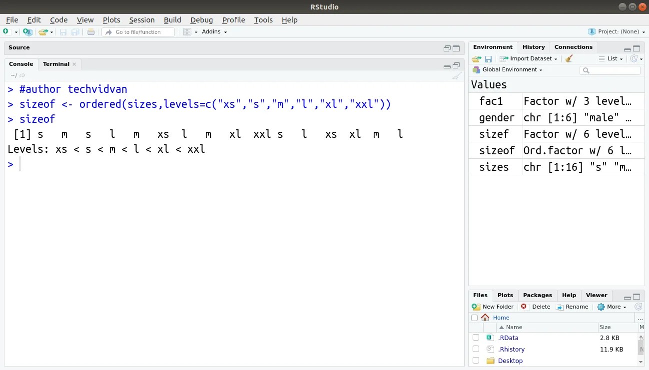 R Factors Operating on Factors and Factor Levels TechVidvan
