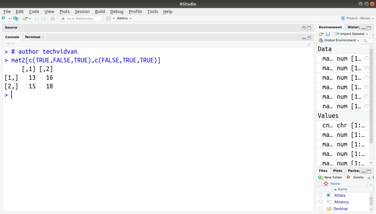R Matrix How to create, name and modify matrices in R? TechVidvan