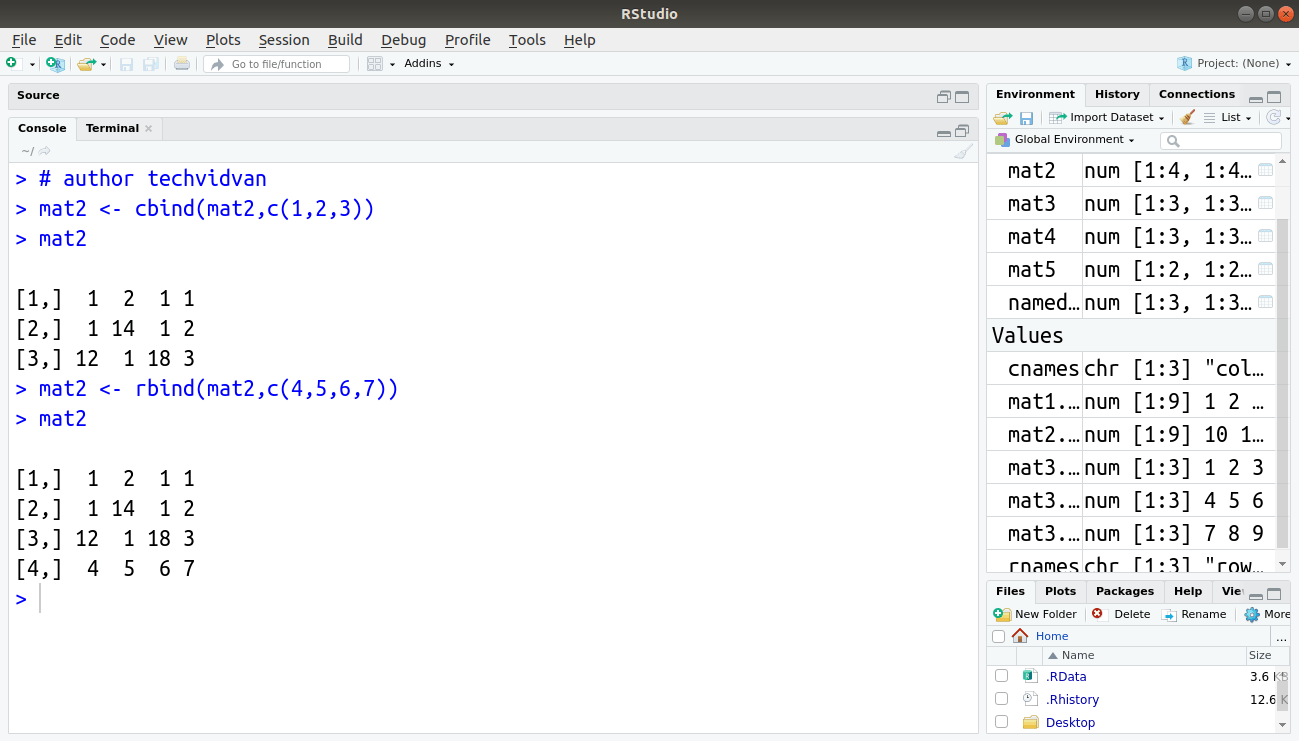 R Matrix How to create, name and modify matrices in R? TechVidvan