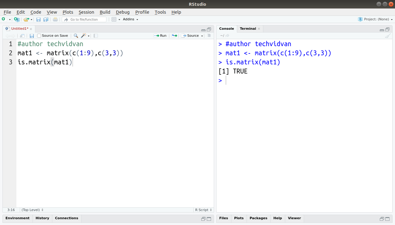 Matrix Functions in R solve(), dim(), sum(), mean(), cbind() TechVidvan