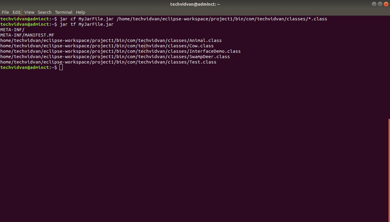 Java JAR File Learn to Create your own File in Java TechVidvan
