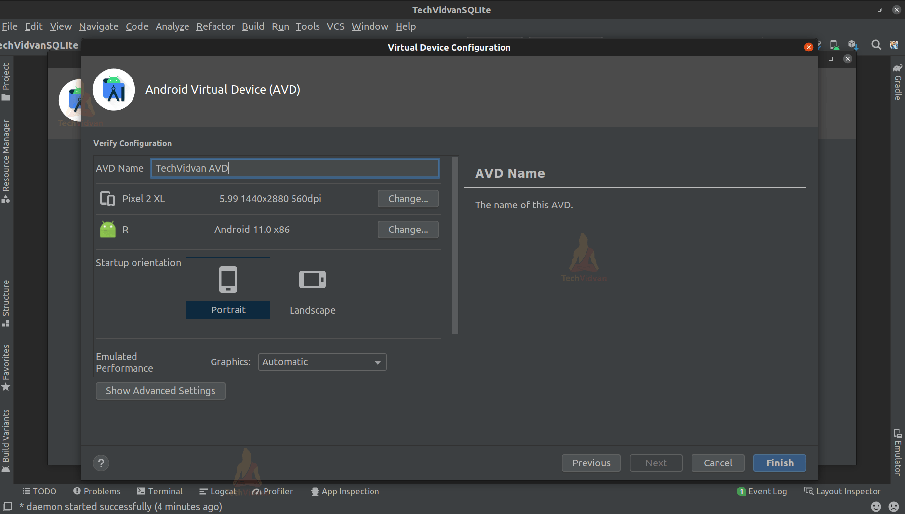Android Virtual Device TechVidvan