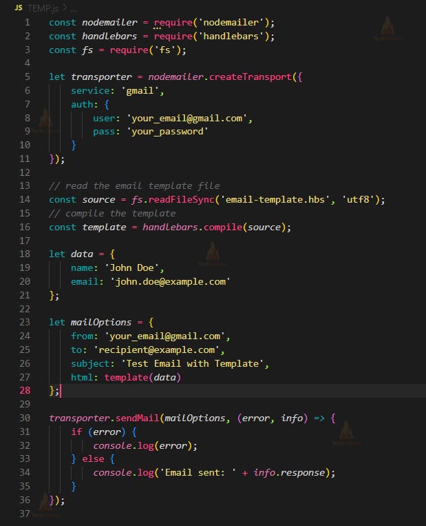 How to Send Email using Node.js? TechVidvan