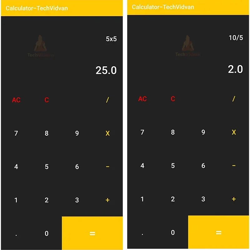 Android Kotlin Simple Calculator The Perfect Math Partner TechVidvan