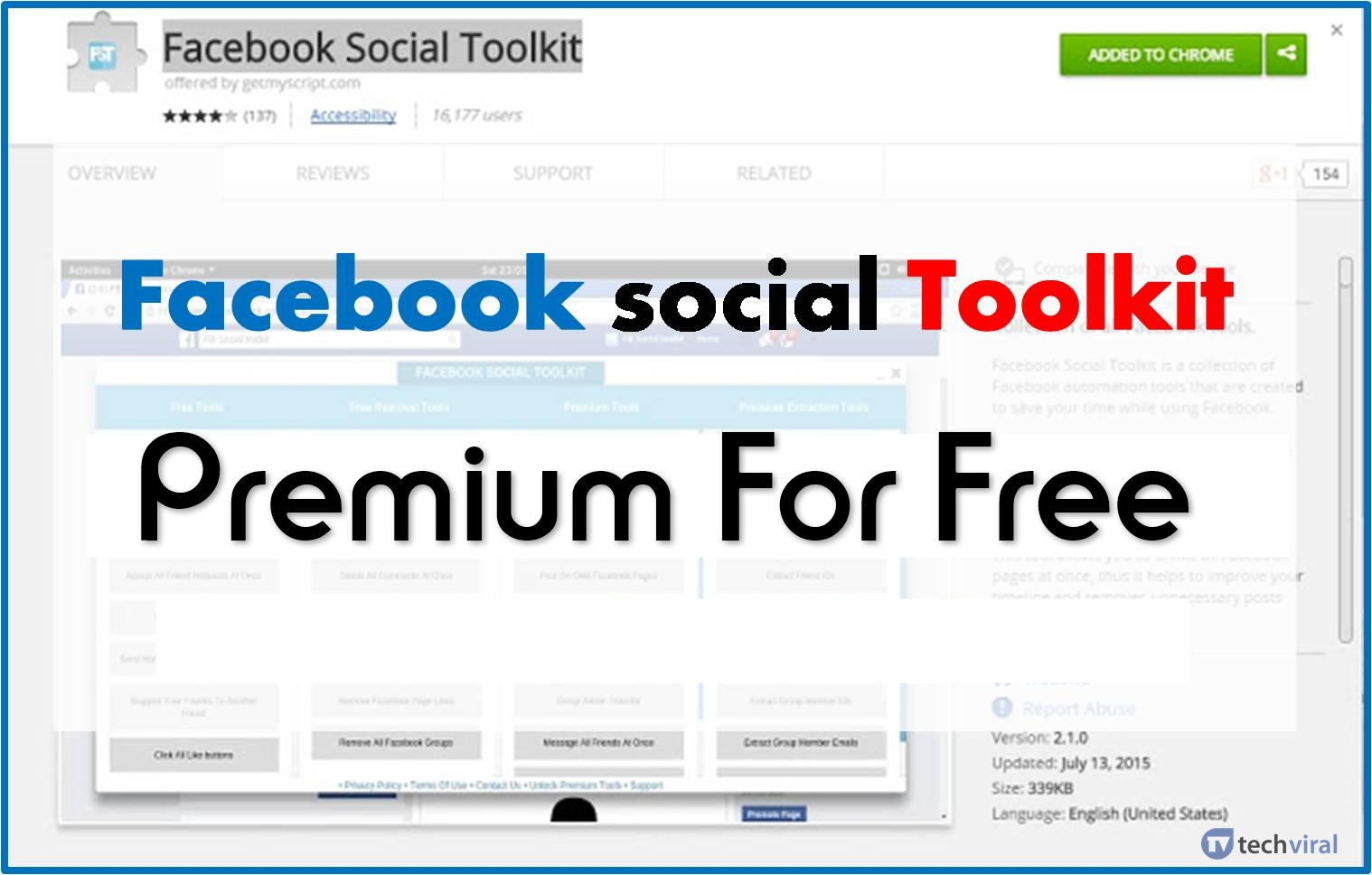 How To Get Facebook Social Toolkit Premium For Free