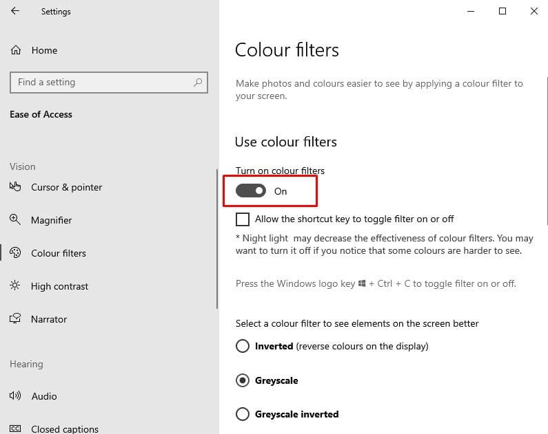 How to Enable ColorBlind Mode on Windows 10 Computer LaptrinhX