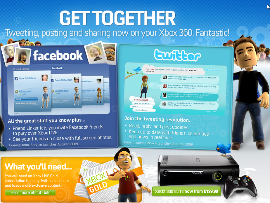 Twitter And Facebook On Xbox 360