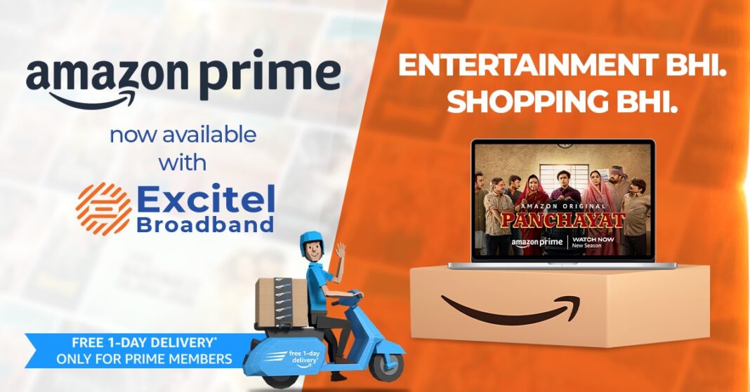 Excitel Partners with Amazon Prime to Expand its Cable Cutter Benefits