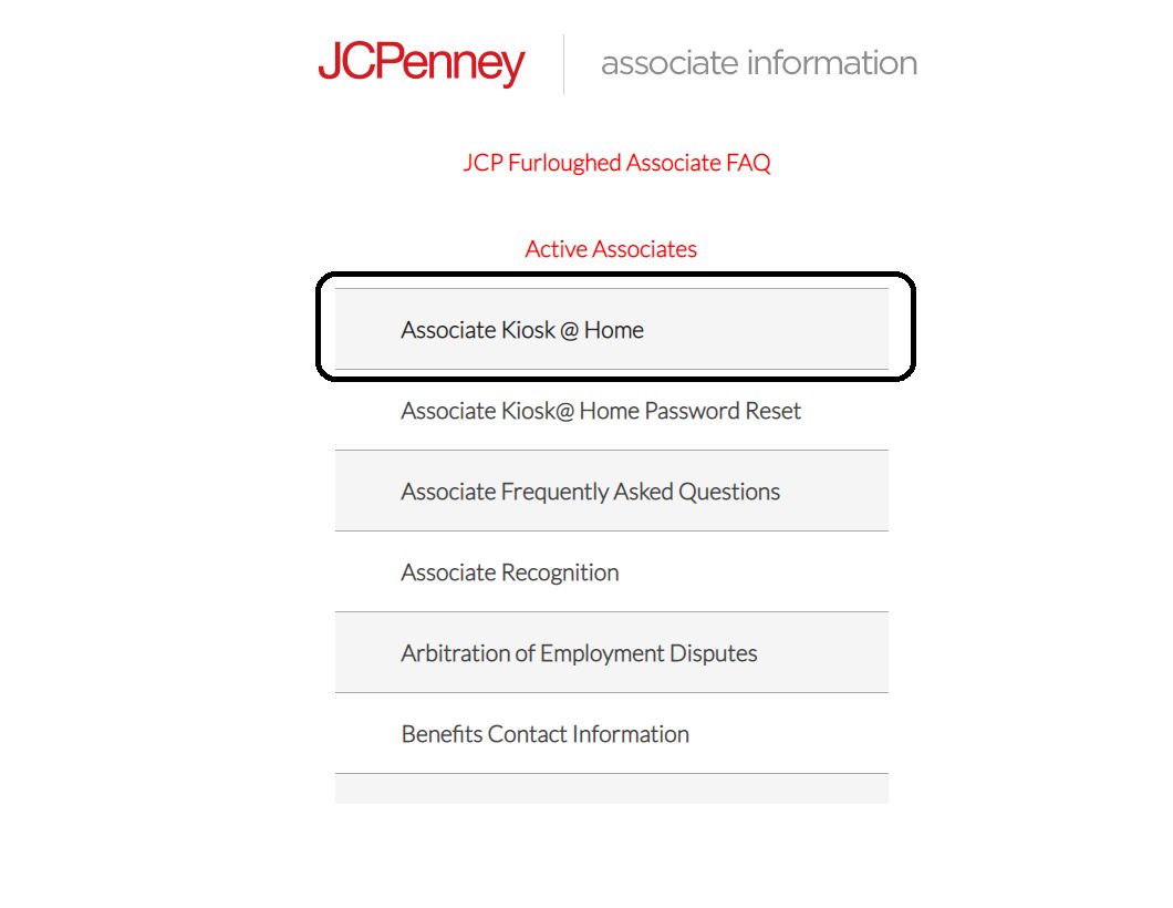 How can I access the JCPenney Associate Kiosk at home? TECHWALTZ