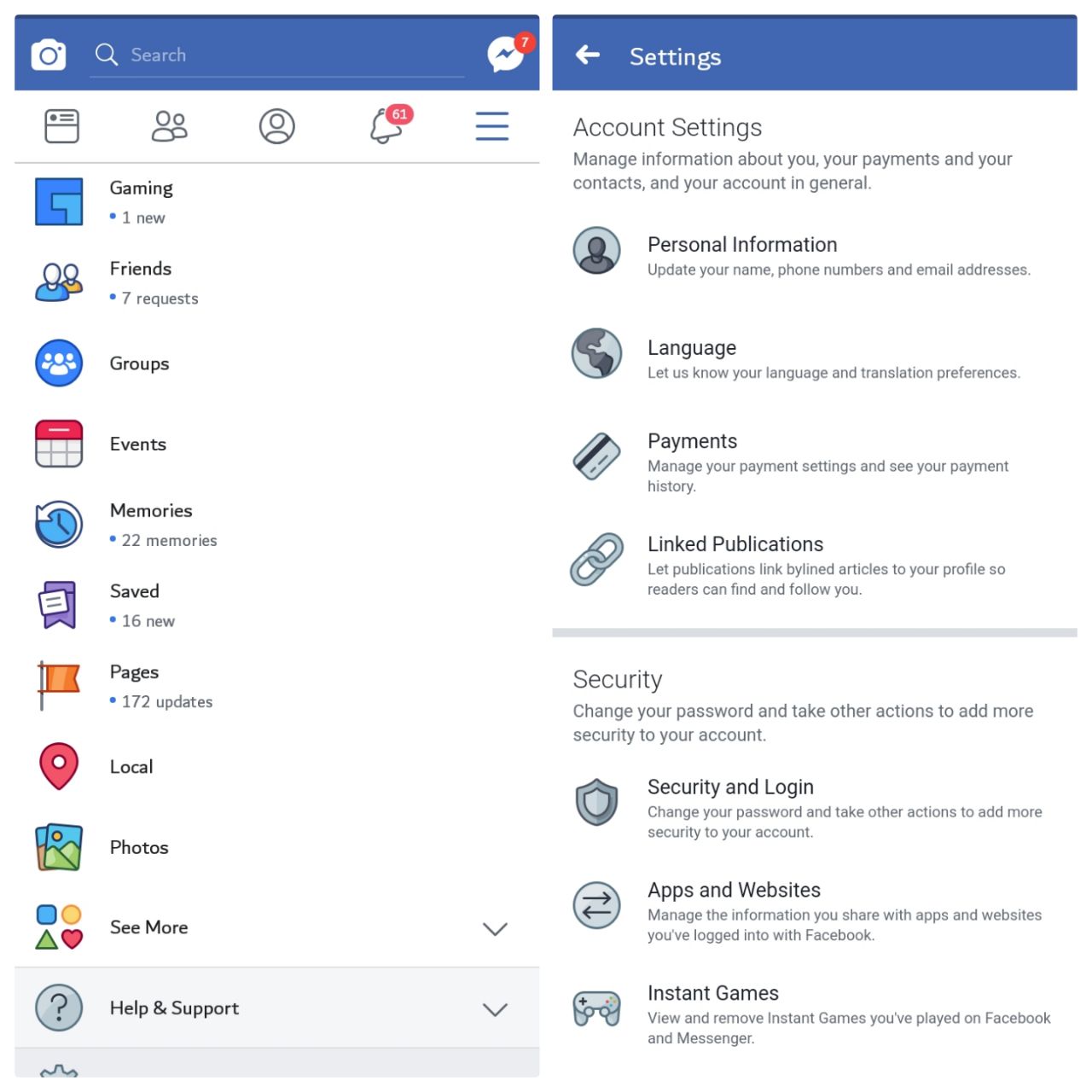 Adjust Your Account Settings Facebook Help Center