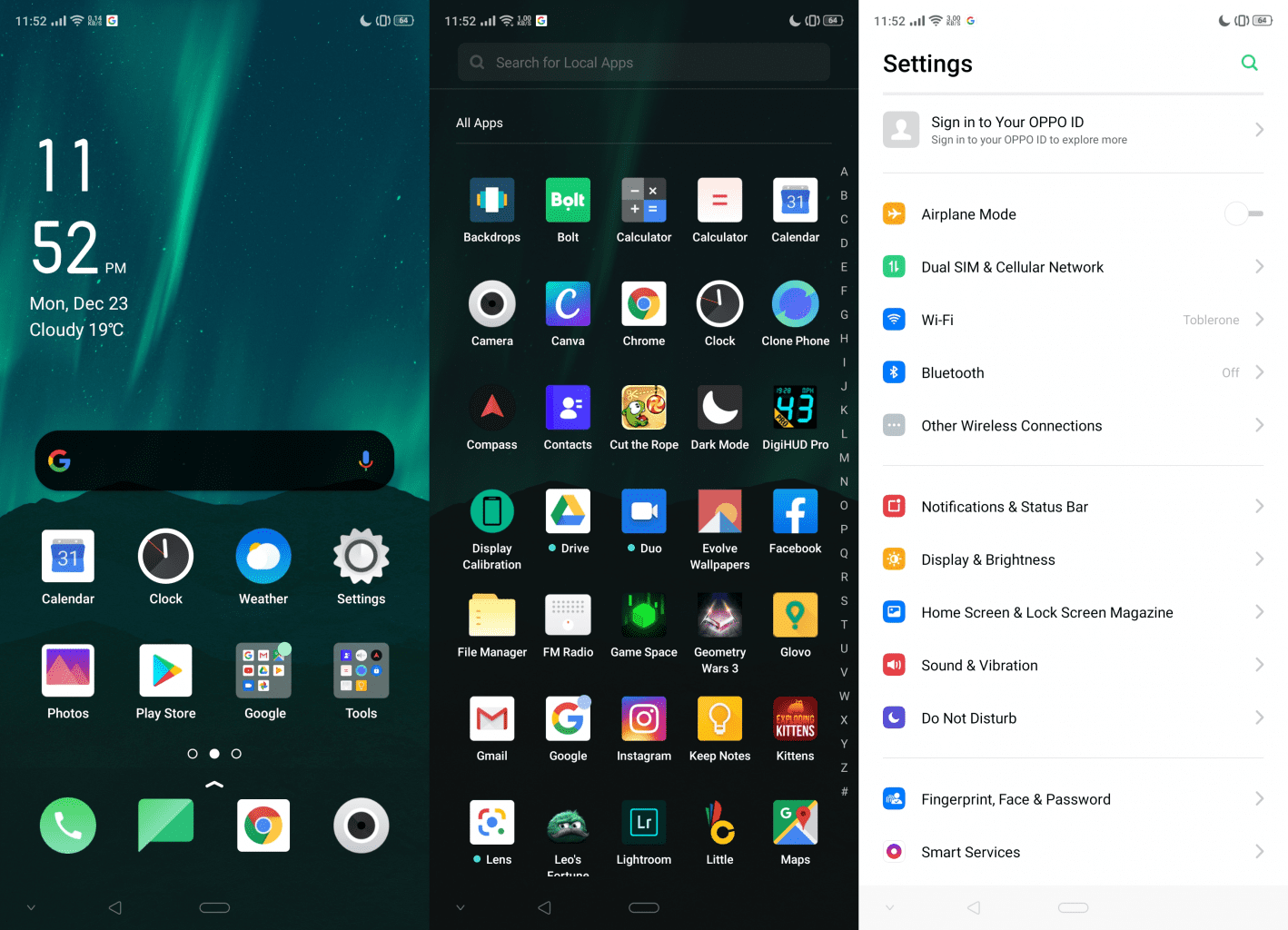 screenshot Oppo Color OS Techweez