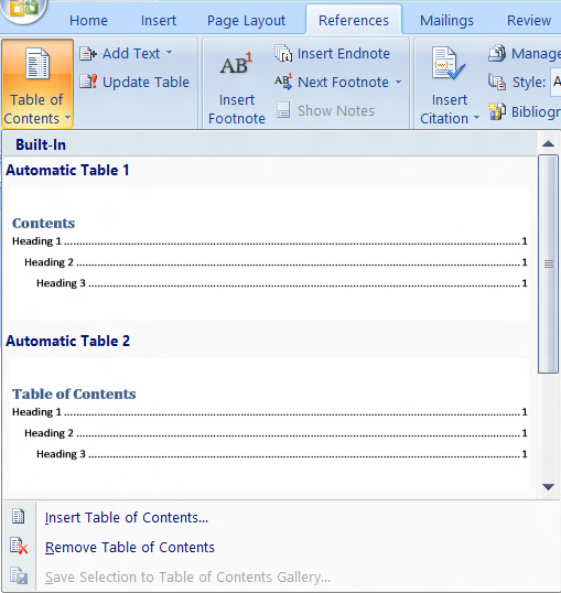 How To Insert Table Of Content In Ms Word Document thesprucecrafts