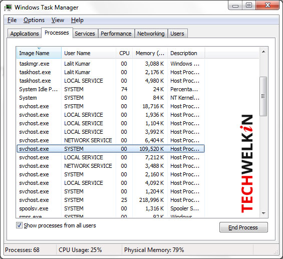 svchost.exe Issue of High CPU and Memory Usage That Slows