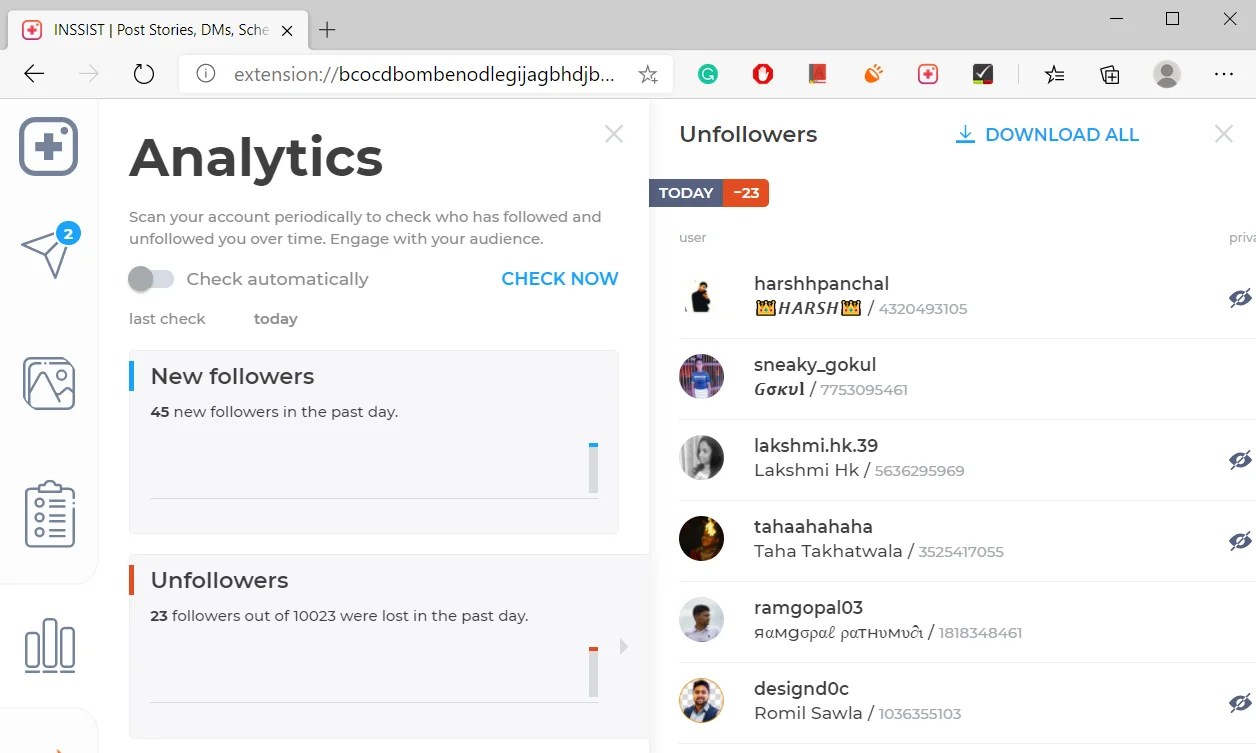 INSSIST Chrome Extension Upload Videos to Instagram From