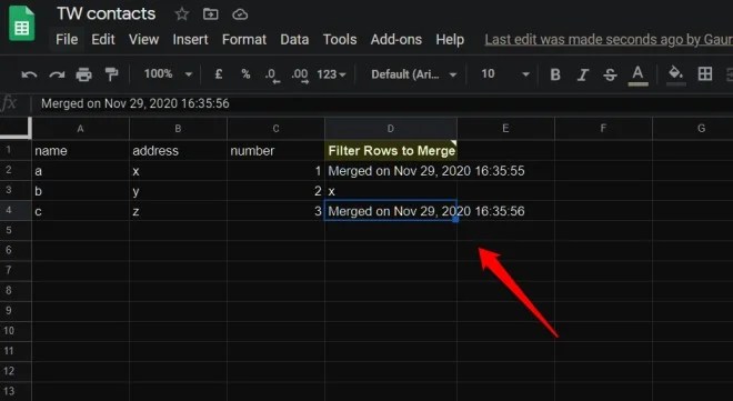 making address labels in google docs