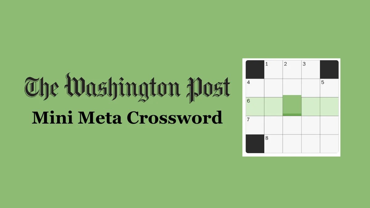 Today's Washington Post Daily Mini Meta Crossword Answers December 1(08)