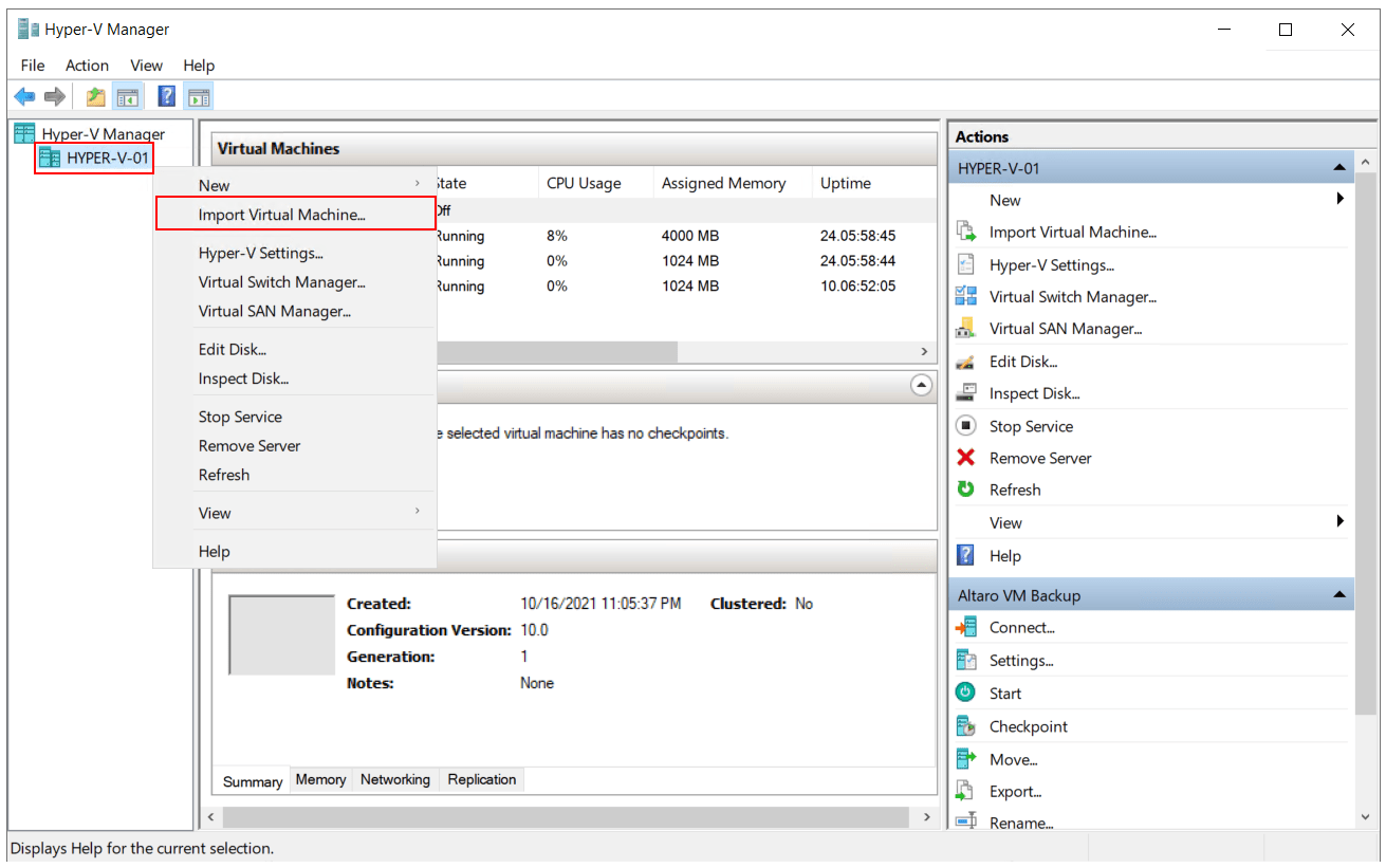 How to migrate a virtual machine from Windows to HyperV Server Tech