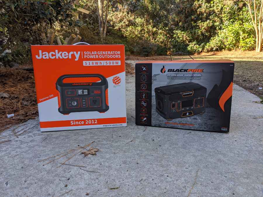Blackfire 500W Power Station Vs. Jackery 500 Power Station What