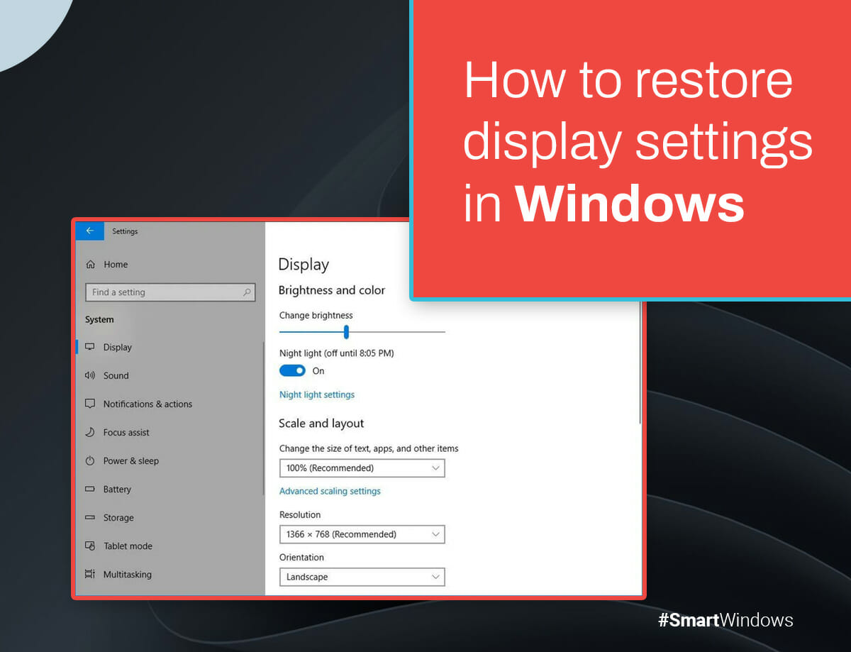 Reset Windows 10 Display Settings Techy Hit Tools