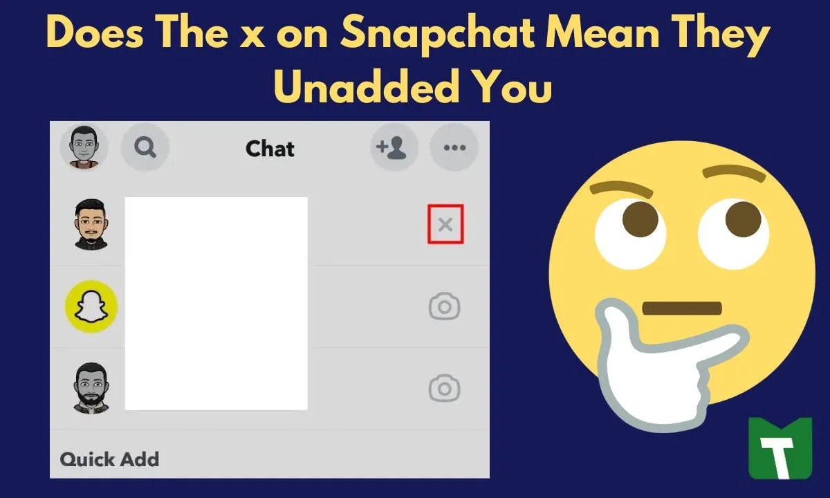 Does The X on Snapchat Mean They Unadded You 2023