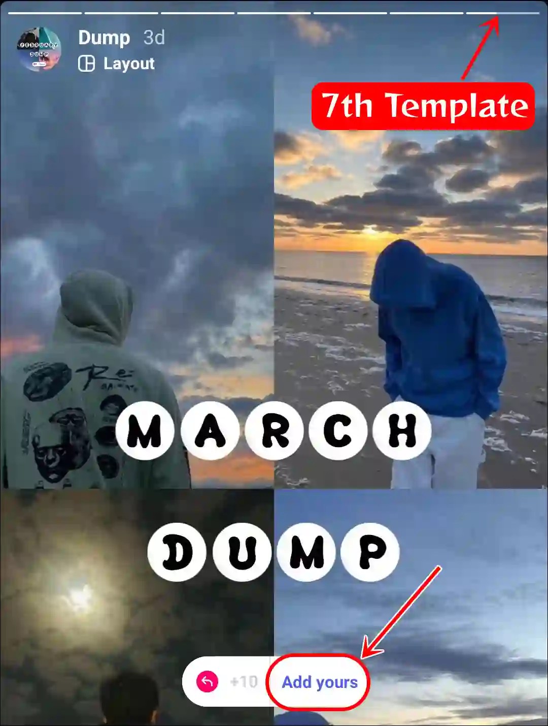 How to Use 'March So Far' & 'March Dump' Instagram Story Template