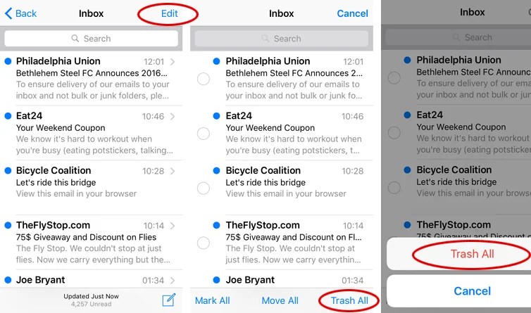 How to delete all emails on your iPhone or iPad at once techzerg