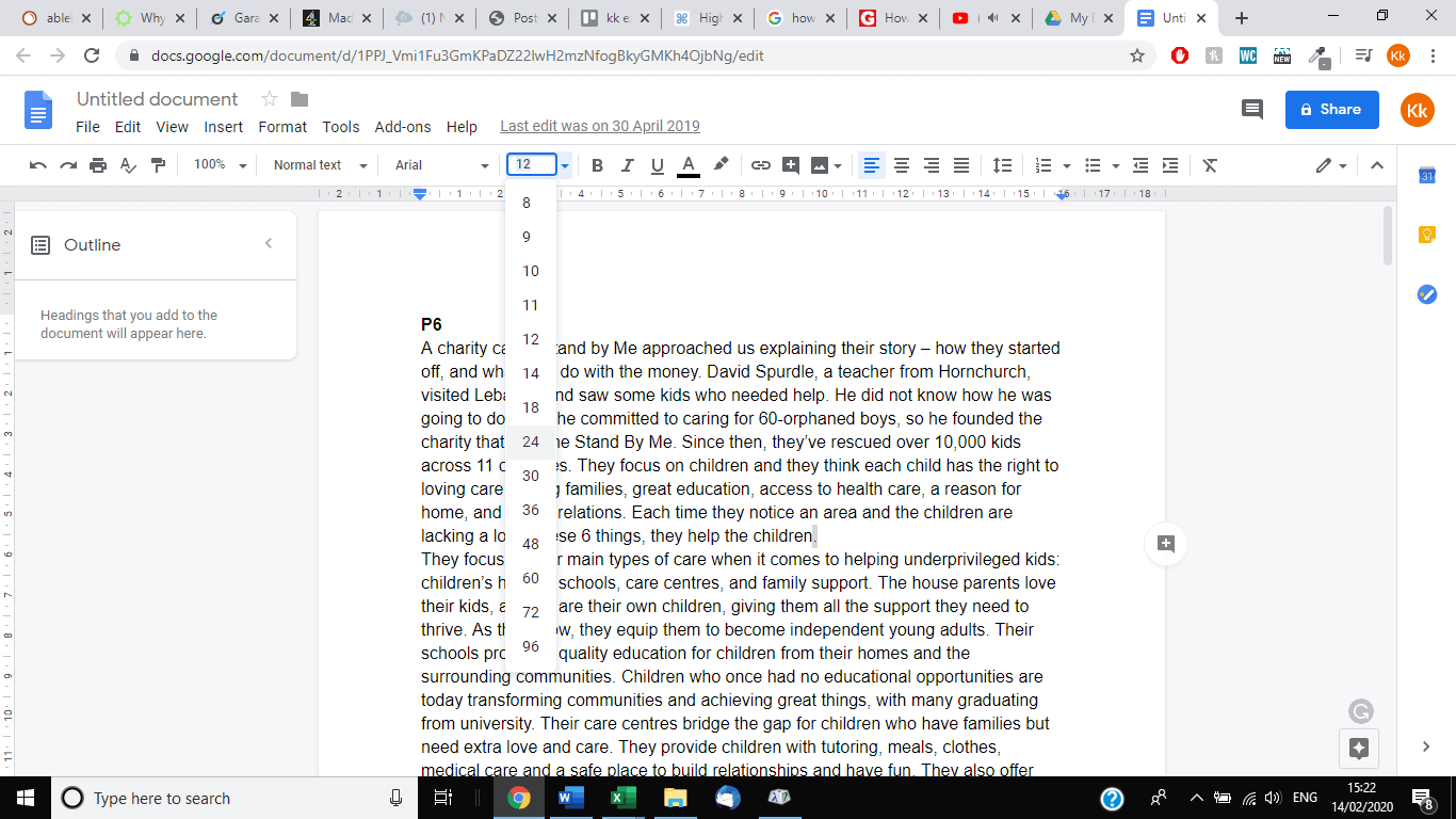 How to Make Periods Bigger in Google Docs Techzillo