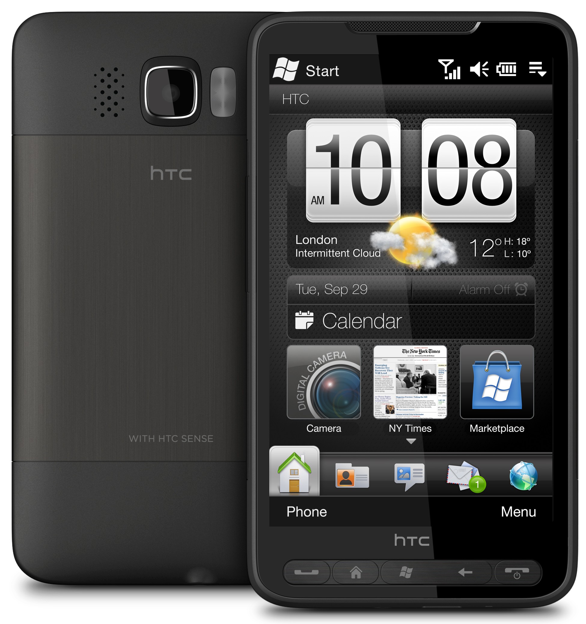 HTC HD2 Windows Phone Touch, Opera Mobile, 3G, GPS, 5MP Camera TECK.IN