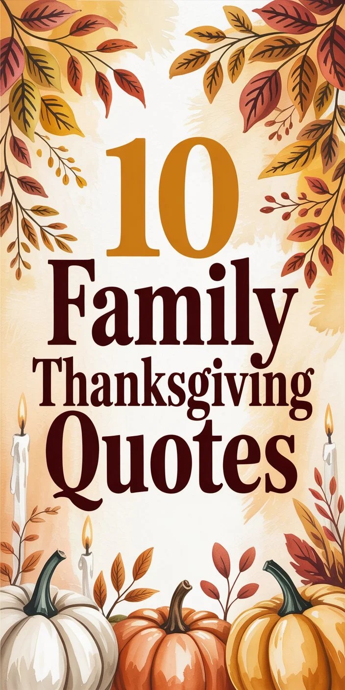 10 Family Thanksgiving Quotes 10 Family Thanksgiving Quotes