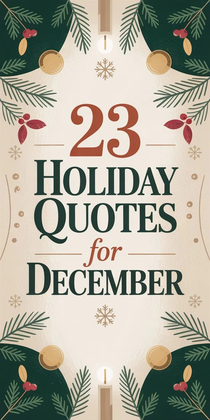 23 Holiday Quotes for December 23 Holiday Quotes for December