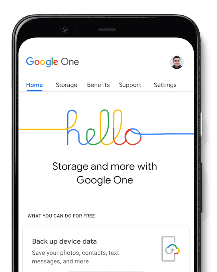 Schottz Tech Google One oferece backup gratuito para