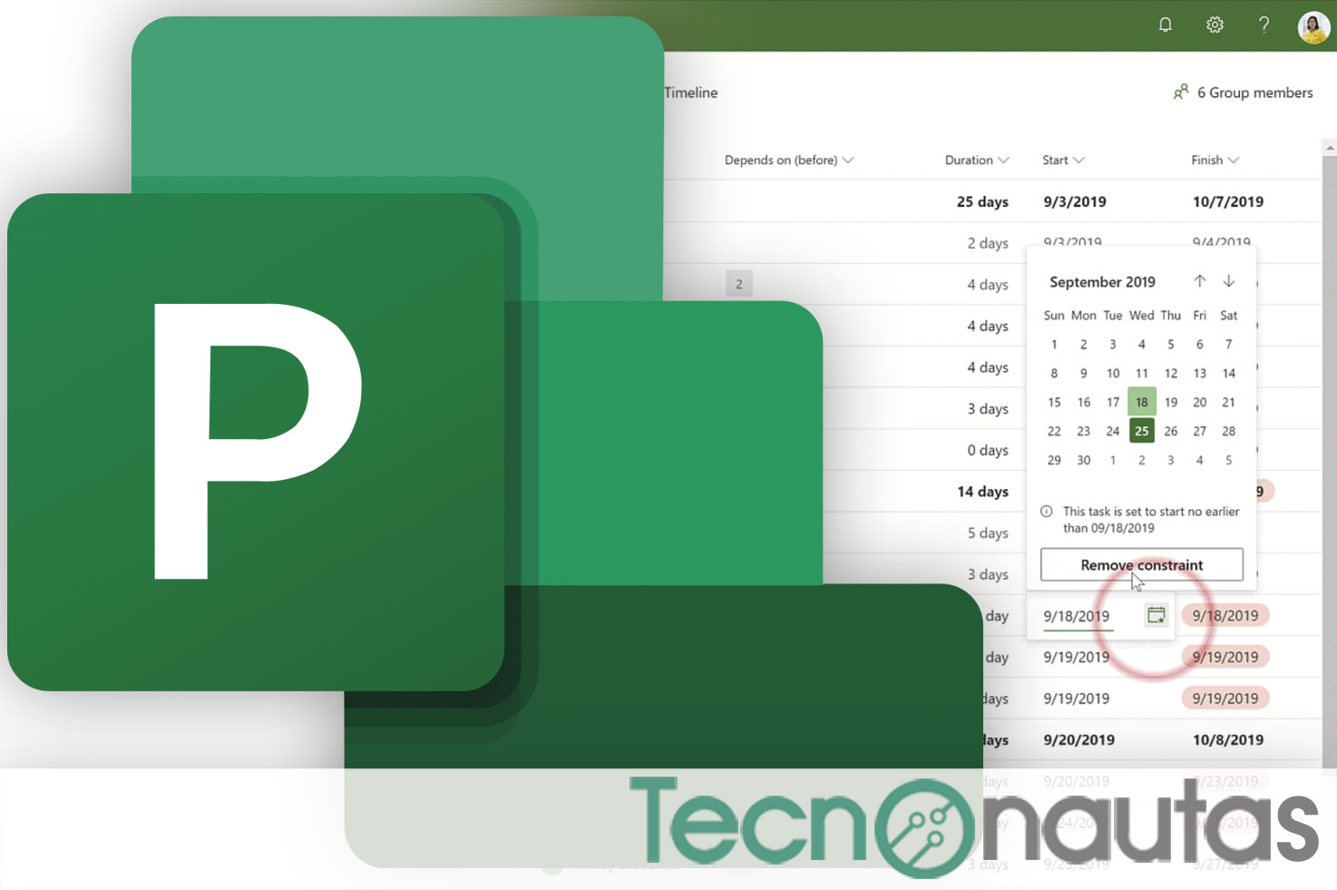 Cómo hacer un diagrama de Gantt con MS Project | TecnoNautas