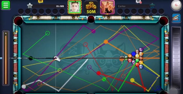 8 Ball Pool MOD Linha Guia (sem Root)