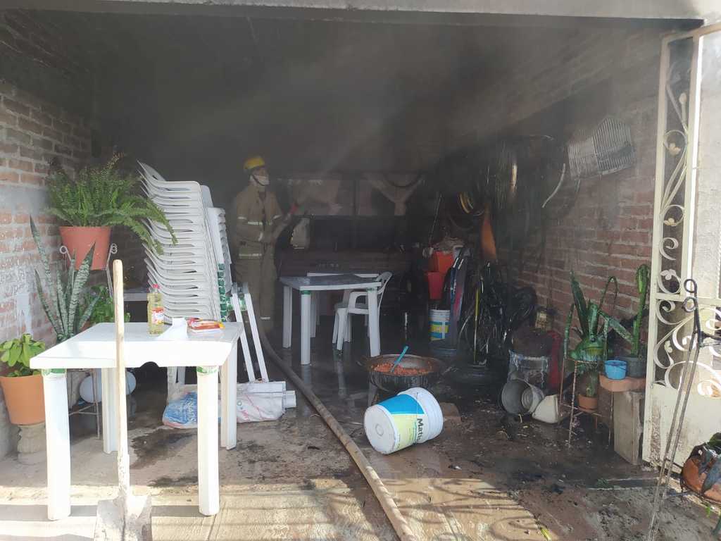 Fuga de gas causa incendio en vivienda de San Pedro