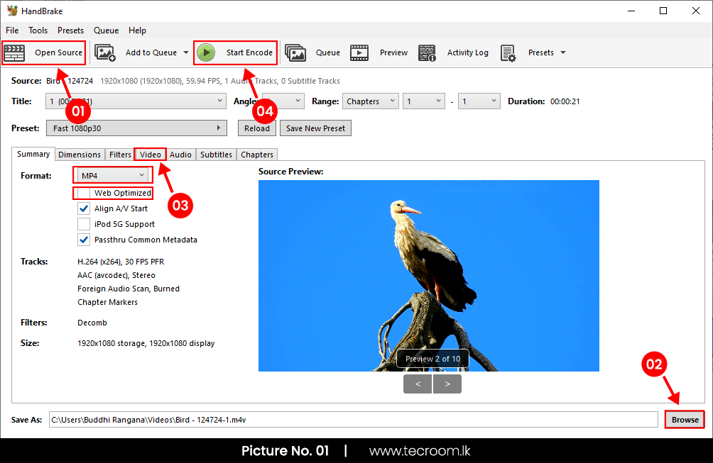 ඕනම Video එකක Quality අඩු නොවී Size එක අඩු කරන HandBrake Software එක