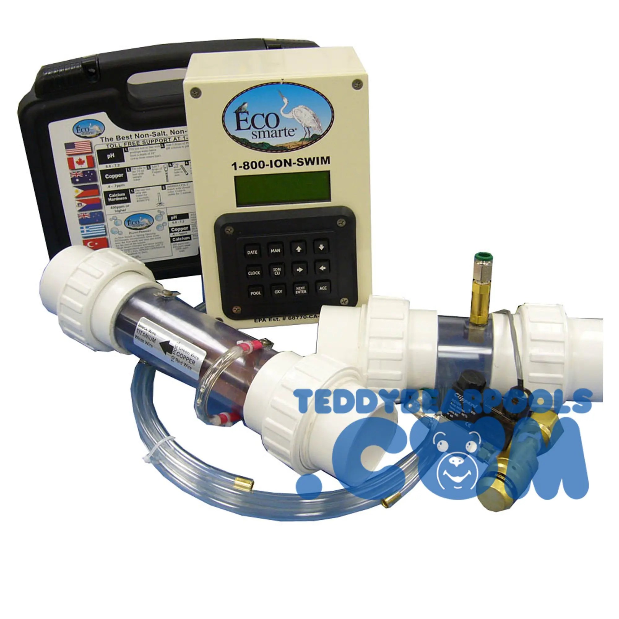 Ecosmarte Pool Programmable System with CO2 Teddy Bear Pools and Spas