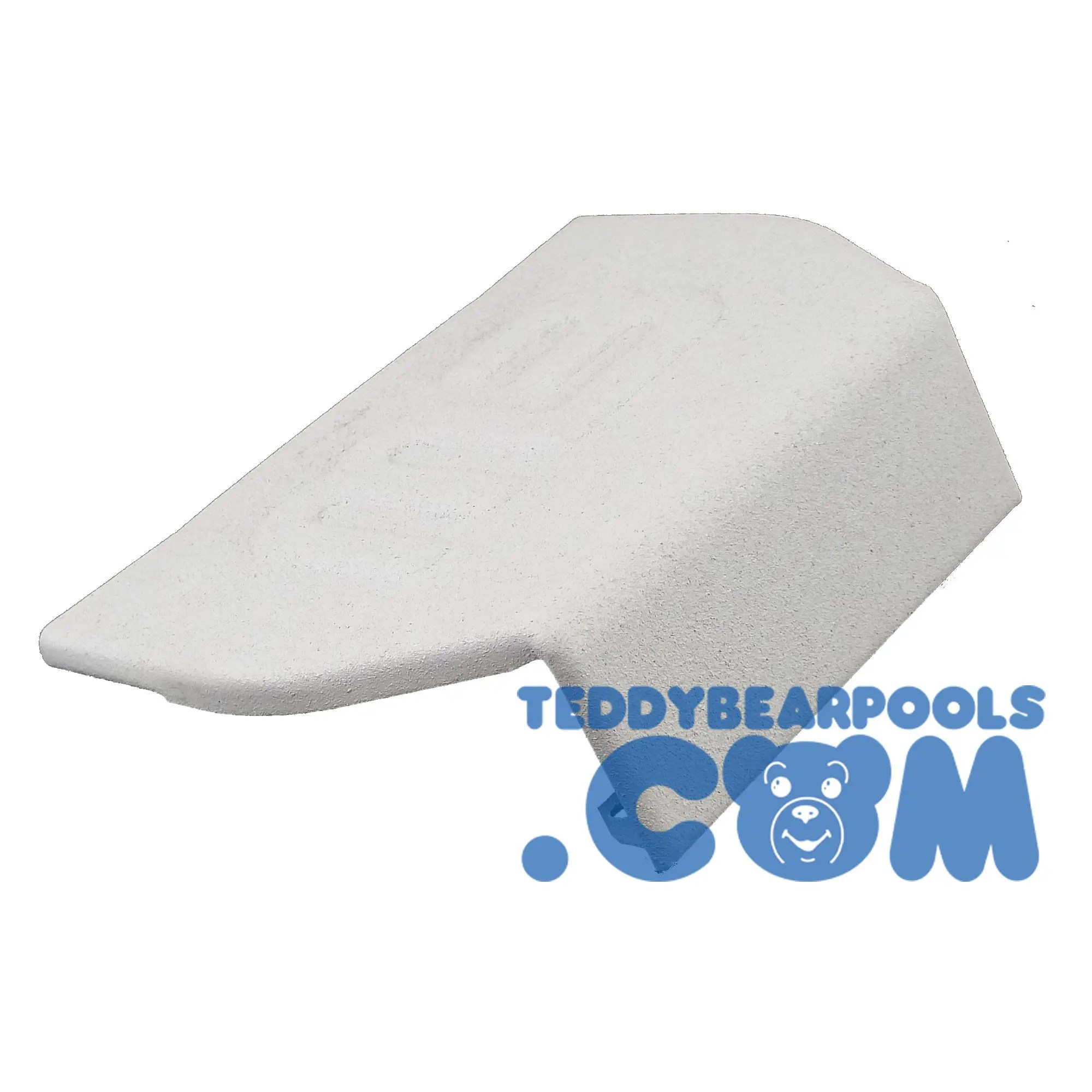 T271534 7" Esther Williams Aluminum Coping Cover CapFront White